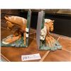 Image 1 : Two Glass Horse Bookends