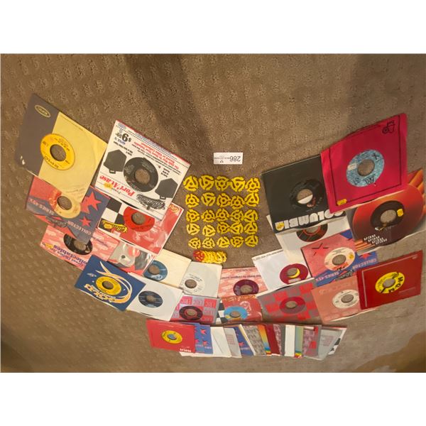 Approx 45 Rock&Roll Records w/inserts
