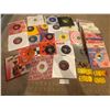 Image 1 : Approximately 45 vintage Rock and Roll Records w/ inserts