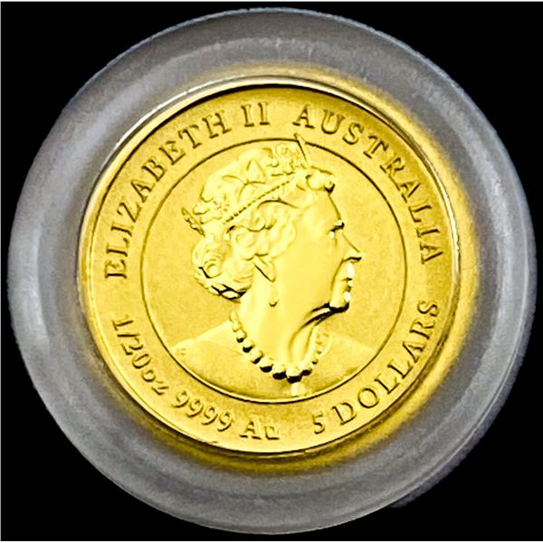 2023P $5 1/20th oz Gold Australian Rabbit
