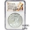 Image 1 : 2023-W White Silver Eagle NGC PR70 UCam Gold Label