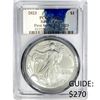 Image 1 : 2023 Silver Eagle PCGS MS70 First Strike Silv Labl