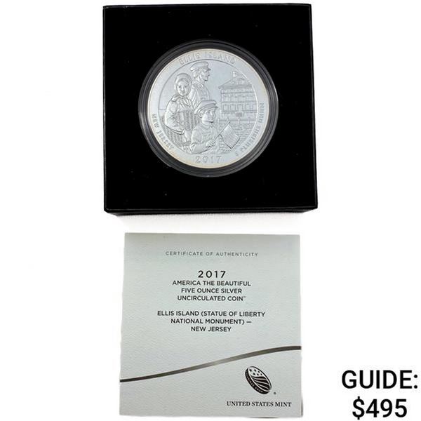 2017 Ellis Isle. 5oz Silver Medal