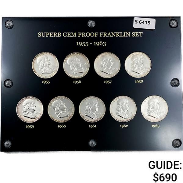 1955-1963 Franklin Half Dollar Set