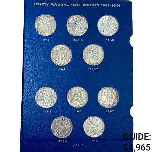 1941-1947 Walking Half Dollar Book (20 Coins)