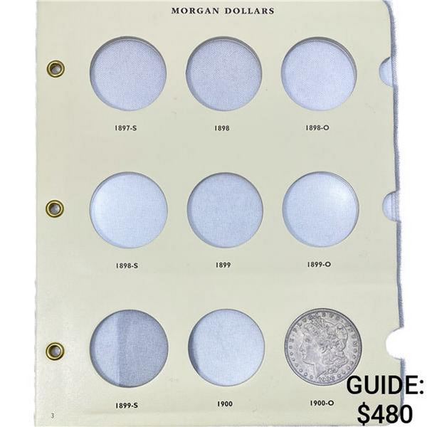 1900-1921 Morgan Silver Dollar Book (5 Coins)
