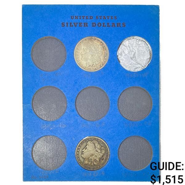 1881-1921 Morgan Silver Dollar Album (15 Coins)