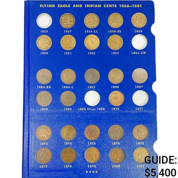 1857-1909 Indian Head Cent Book (55 Coins)