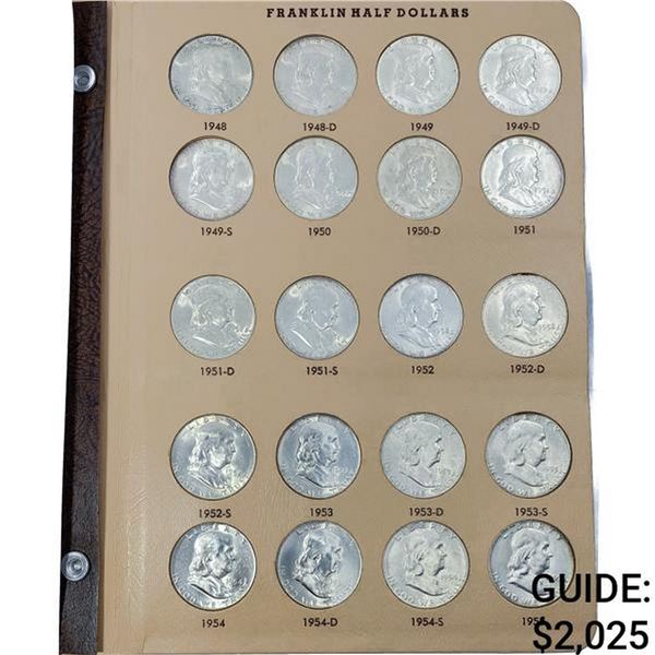 1948-1963 Franklin Half Dollar Book (35 Coins)