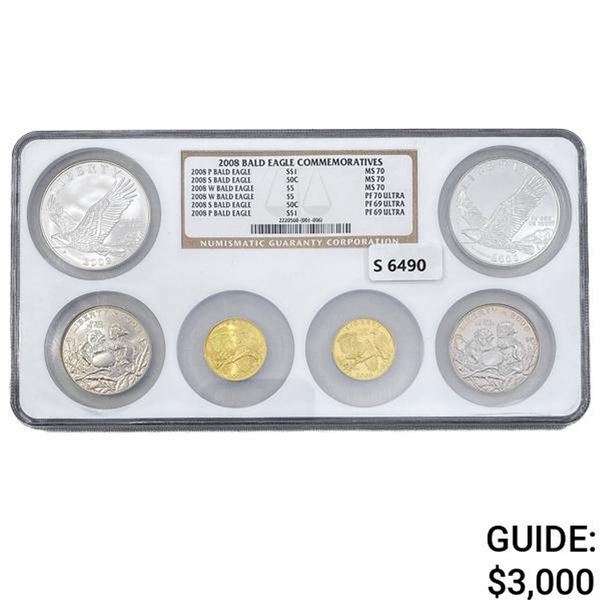 2008 Bald Eagle .50oz Gold & Silver Set NGC MS/PF
