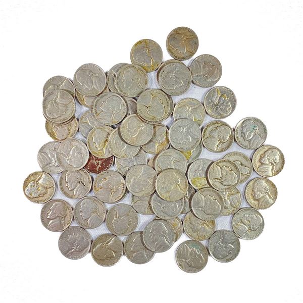 1941 PDS Jefferson Nickels (63 Coins)