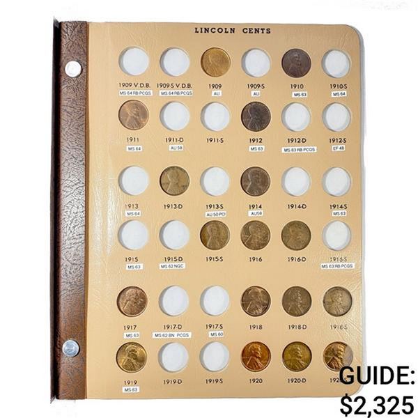 1909-1958 Lincoln Cent Book (106 Coins)