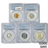 Image 1 : 1954 US Proof Set (5 Coins) PCGS