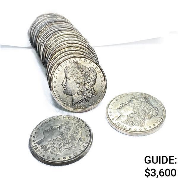 1880-O Morgan Silver Dollar Roll (20 Coins)