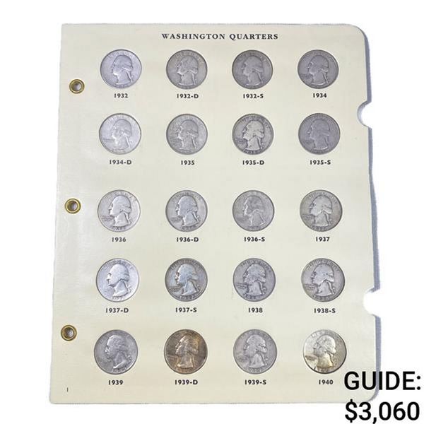 1932-1963 Washington Quarter Book (160 Coins)