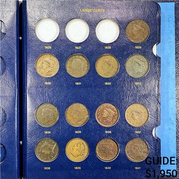 1829-1857 Large Cent Book (29 Coins)