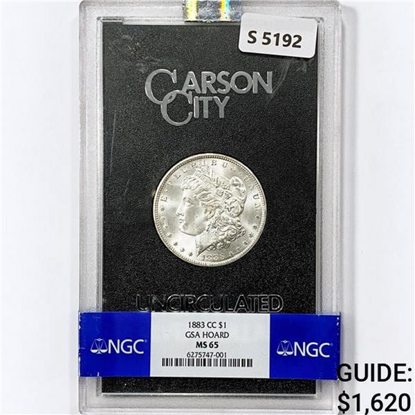 1883-CC Morgan Silver Dollar NGC MS64 GSA