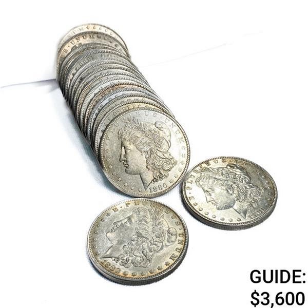 1880-O Morgan Silver Dollar Roll (20 Coins)