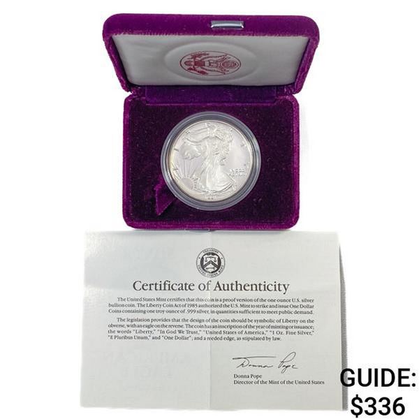 1991-S American 1oz Silver Eagle Proof