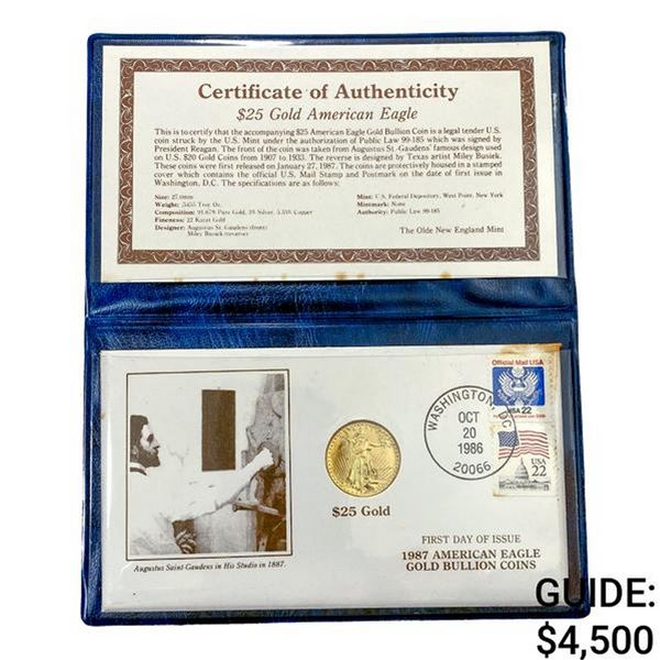1987 US .50oz Gold $25 Eagle
