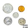 Image 1 : 1951 US Proof Set (5 Coins) GEM BU