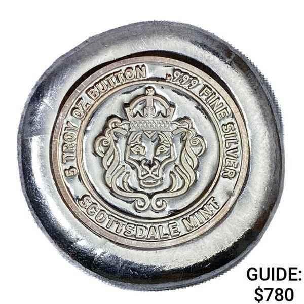 5ozt Silver Scottsdale Mint Button