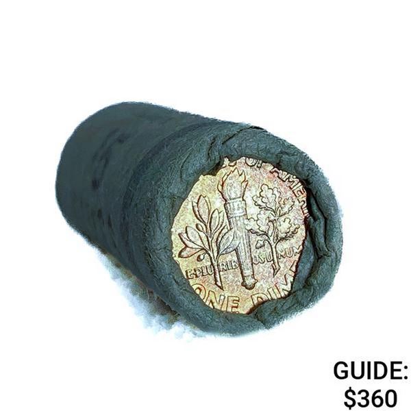 1963 Roosevelt Silver Dime Roll (50 Coins)