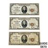 Image 1 : (3) 1929 $20 Bank Fed Res Notes