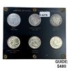 Image 1 : 1821-1964 US Half Dollar Type Set (6 Coins)