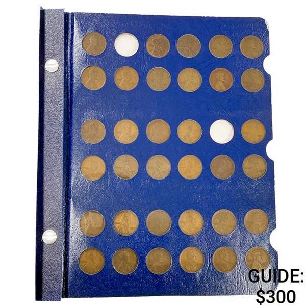 1909-1989 Wheat & Lincoln Cent Book (147 Coins)