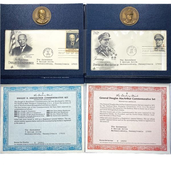 1964-69 MacArthur & Eisenhower Commem Set (2 Coins