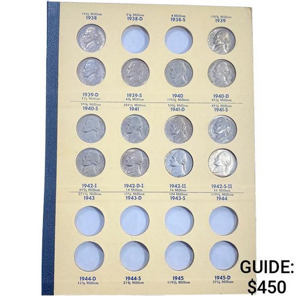 1938-1964 Jefferson Nickel Book (56 Coins)