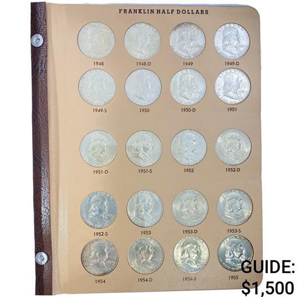 1948-1963 Franklin Half Dollar Book (35 Coins)