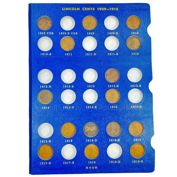 1909-1940 Wheat Cent Book (58 Coins)