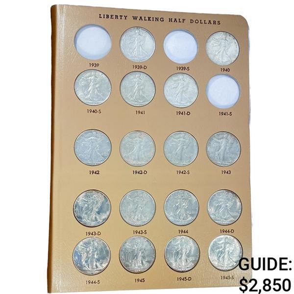 1939-1947 Walking Half Dollars (21 Coins)