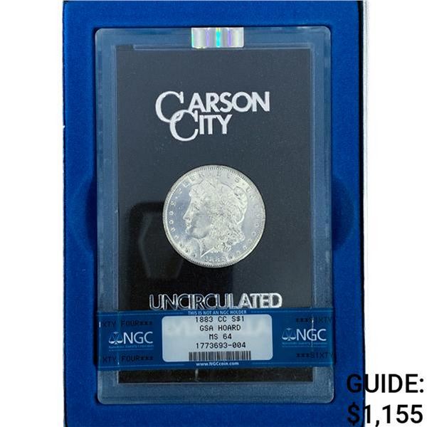 1883-CC Morgan Silver Dollar NGC MS64 GSA
