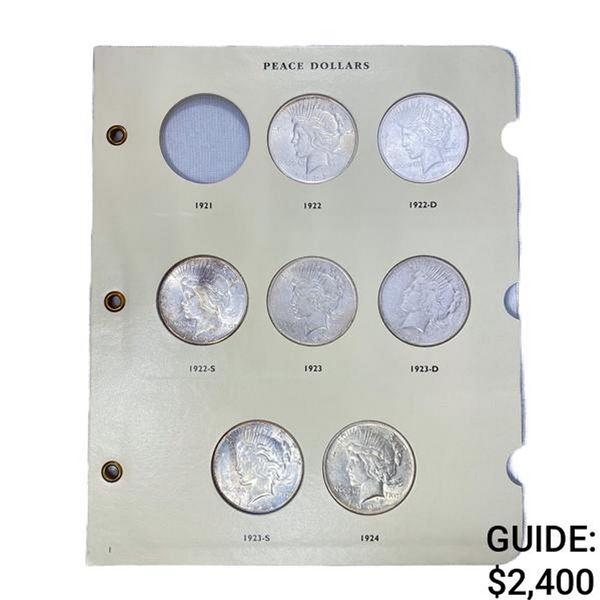 1922-1935 Peace Silver Dollar Book (21 Coins)