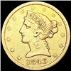 Image 1 : 1843 $5 Gold Half Eagle
