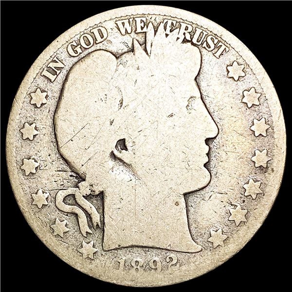 1892-S Barber Half Dollar