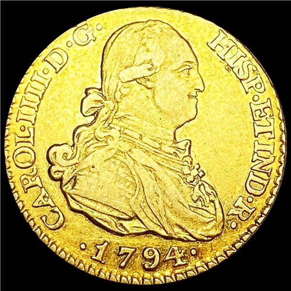 1794 Spain .0955oz Gold Escudo