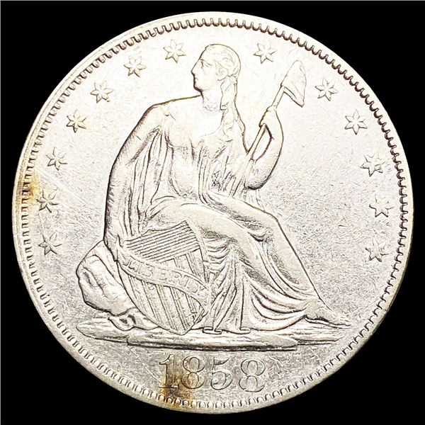 1858 Seated Liberty Half Dollar