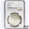 Image 1 : 1883-CC Morgan Silver Dollar NGC MS62