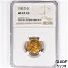 Image 1 : 1946-D Wheat Cent NGC MS67 RD