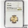 Image 1 : 1954 Wheat Cent NGC PF68 RD