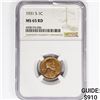 Image 1 : 1931-S Wheat Cent NGC MS65 RD