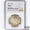 Image 1 : 1941 Walking Liberty Half Dollar NGC MS64
