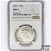 Image 1 : 1946-D Walking Liberty Half Dollar NGC MS64