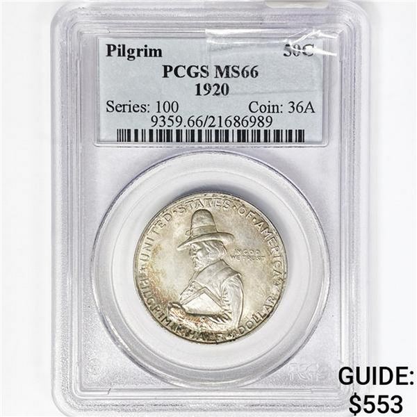 1920 Pilgrim Half Dollar PCGS MS66