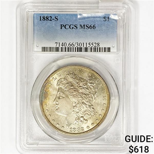1882-S Morgan Silver Dollar PCGS MS66