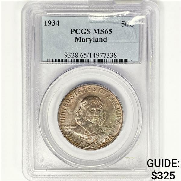 1934 Maryland Half Dollar PCGS MS65
